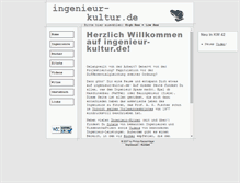 Tablet Screenshot of ingenieur-kultur.de